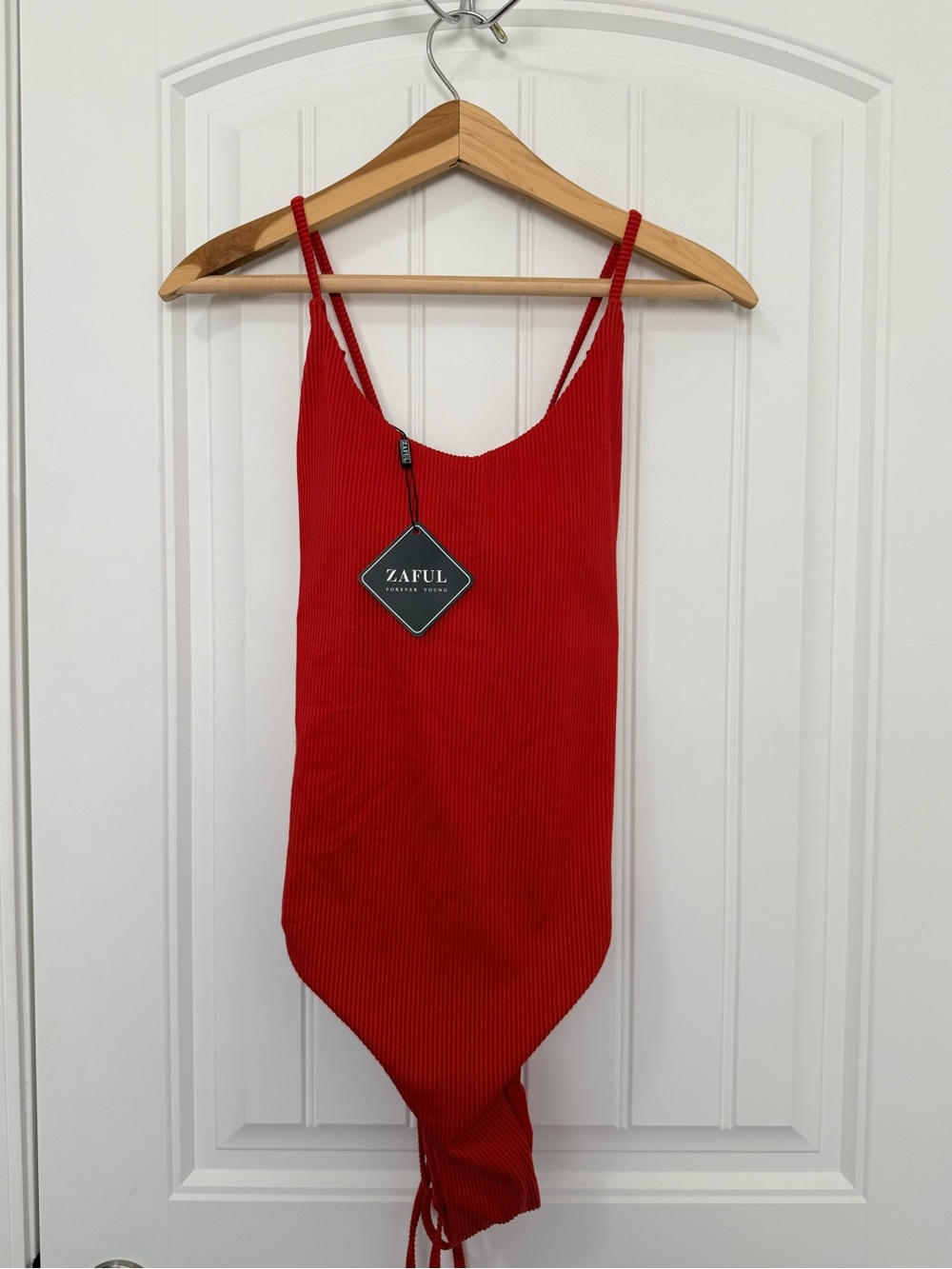 Zaful Red One-Piece Swimsuit XL